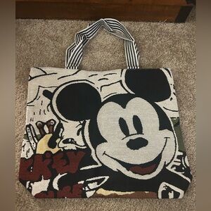Mickey Mouse Carpet Tapestry Tote Bag - NWOT